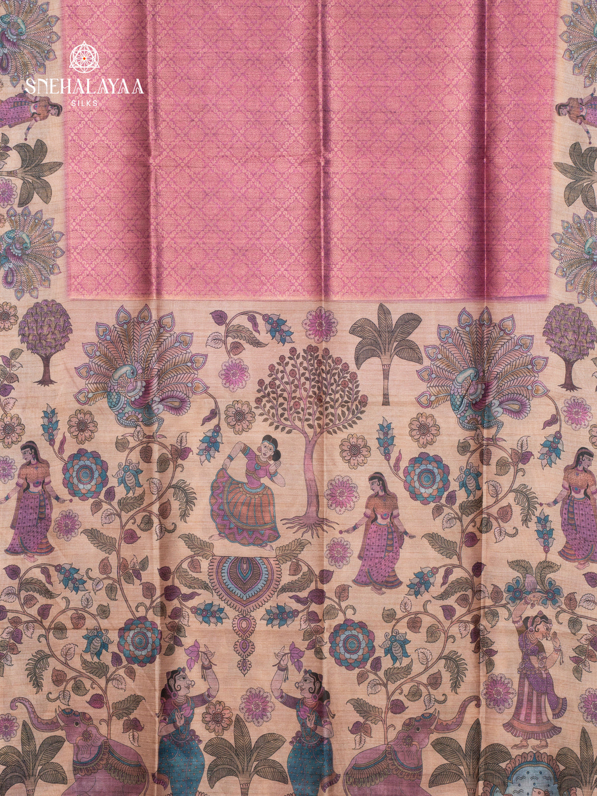 Pale Pink Banaras Saree