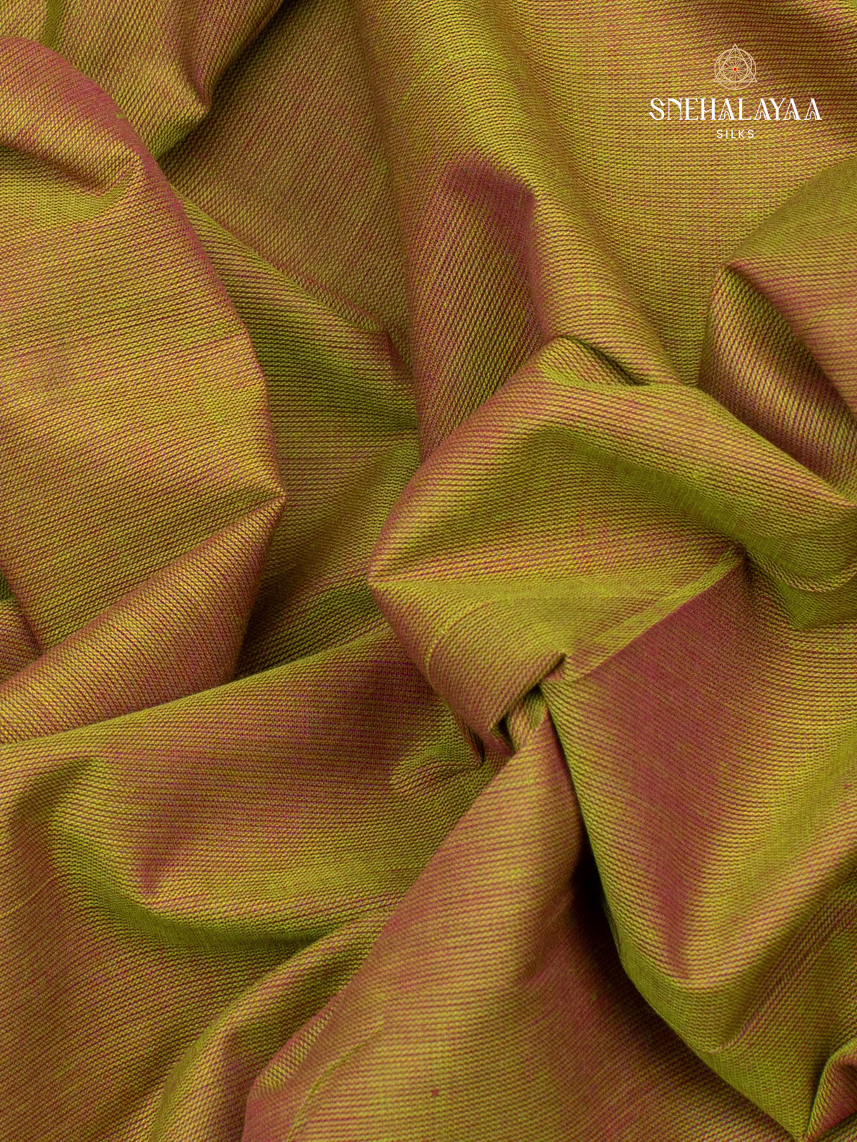 Olive Green Chettinad Cotton Saree