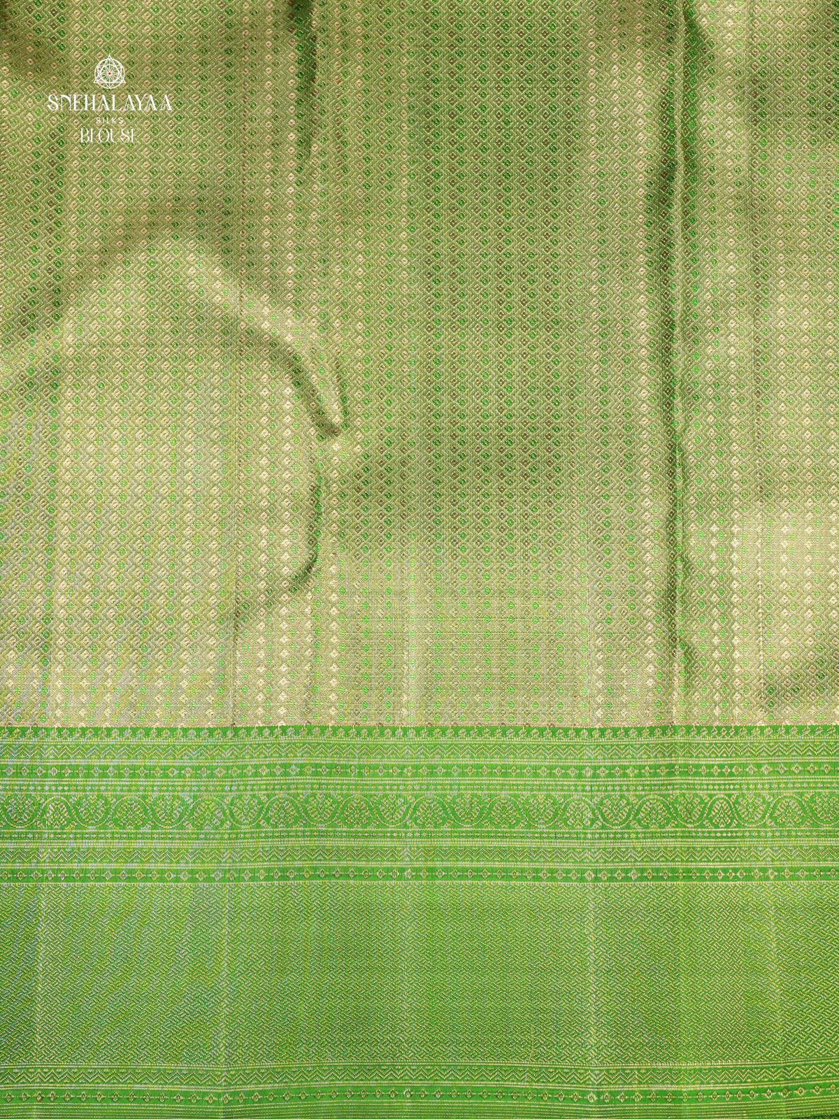 Seafoam Green Kanjivaram Silk Saree