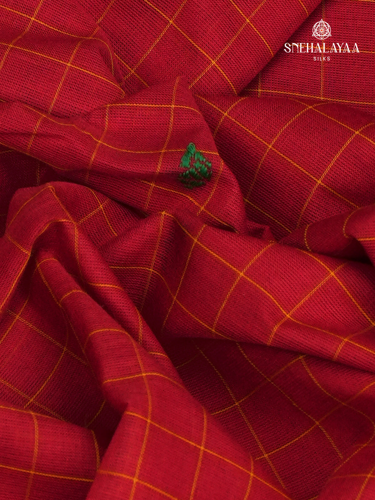 Red Chettinad Cotton Saree