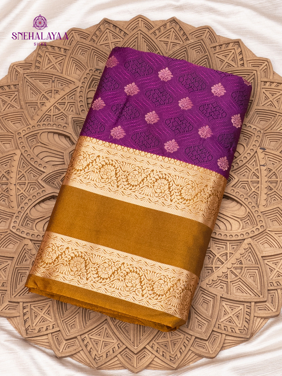 Burgundy Soft Silk Saree