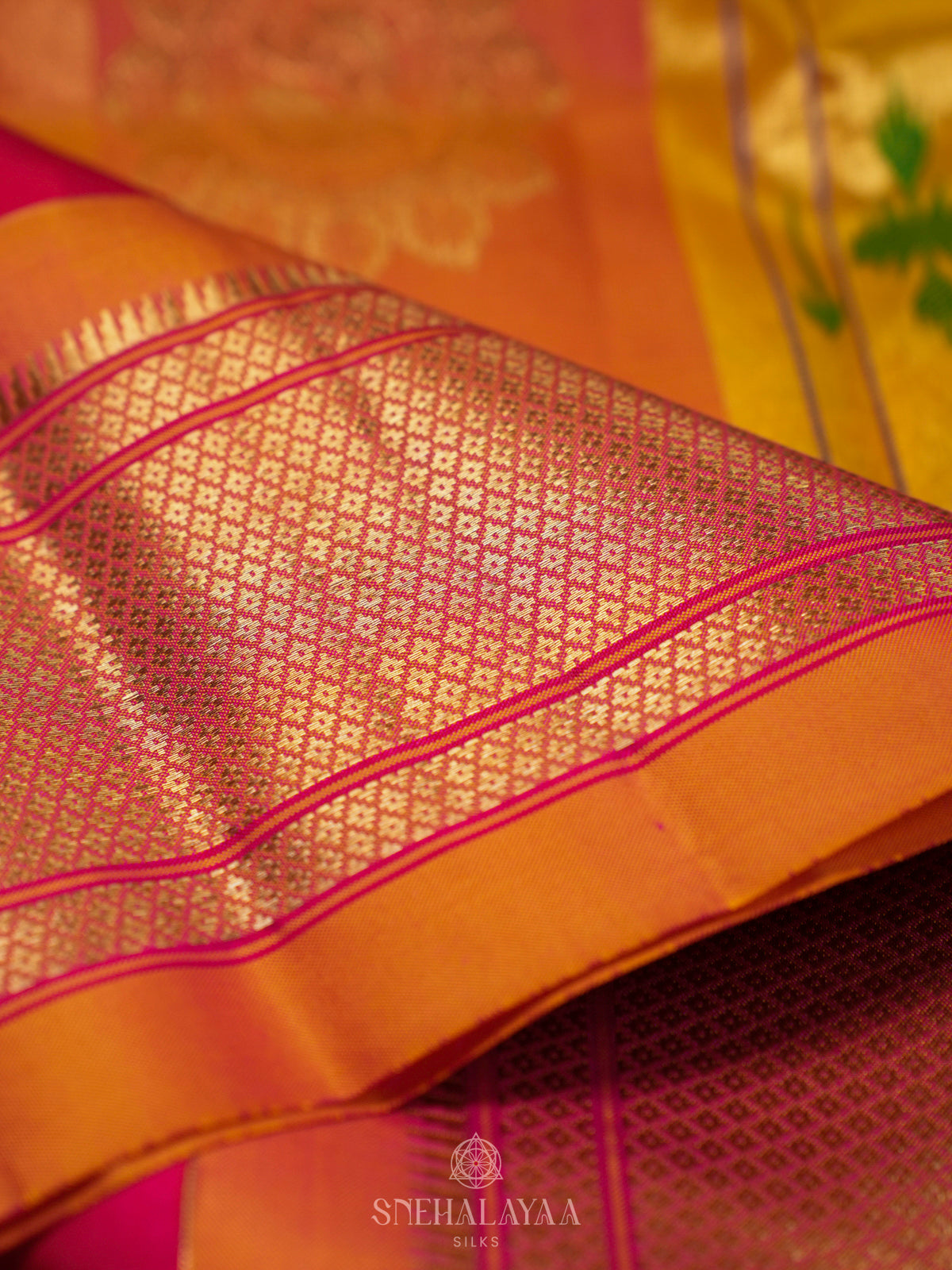 Pink Kanjivaram Silk Saree