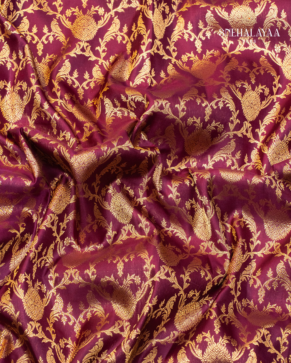 Maroon Kanjivaram Silk Saree