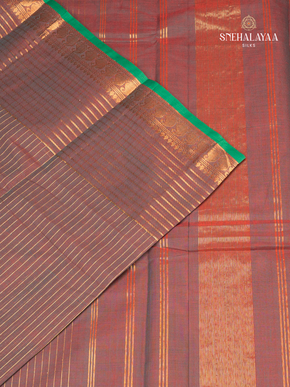 Brown Chettinad Cotton Saree