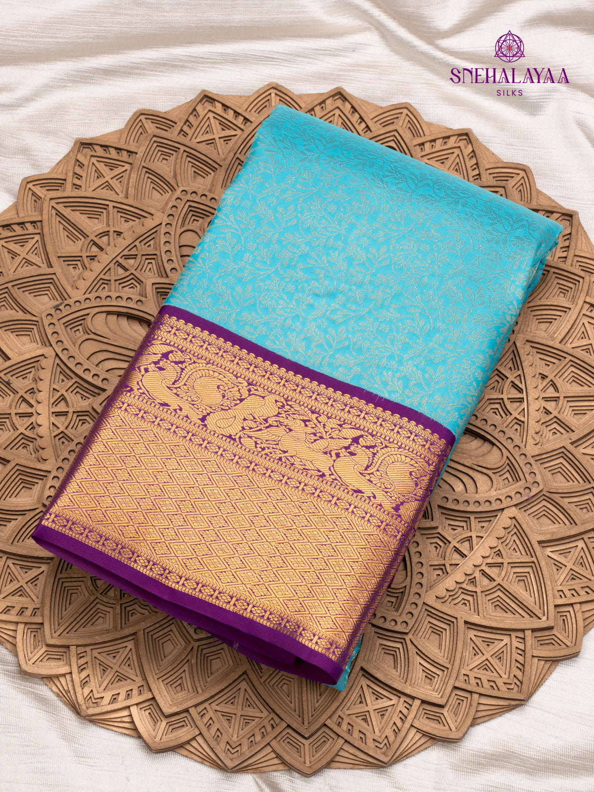 Blue Kanjivaram Silk Saree