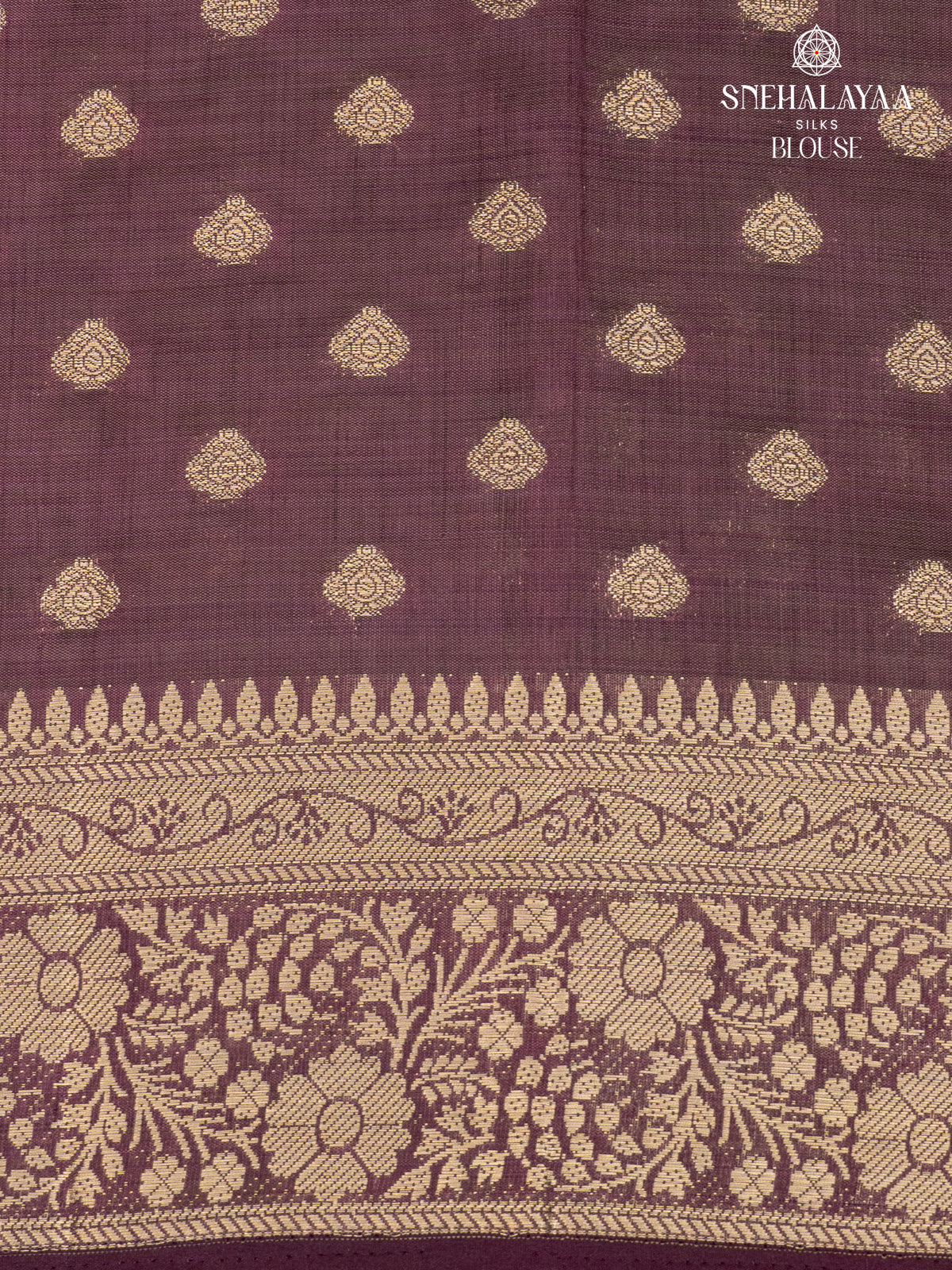 Burgundy Raw Silk Saree