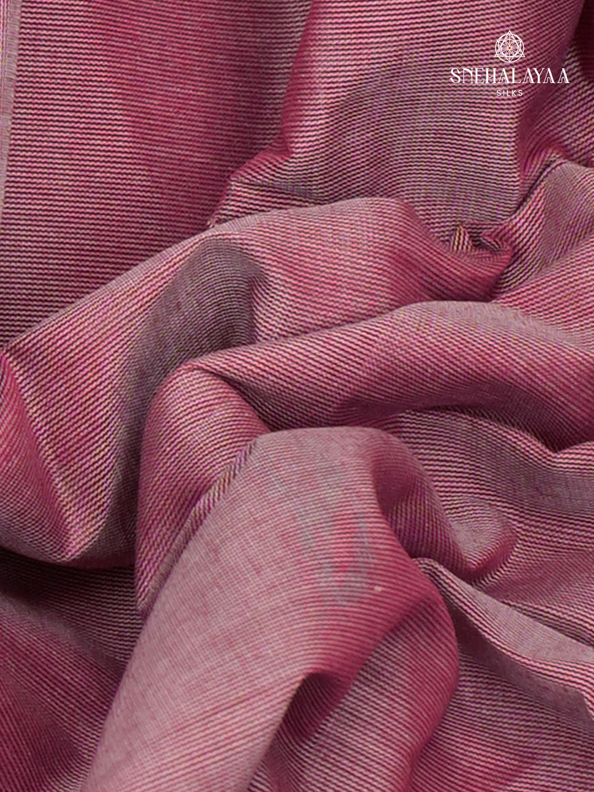 Plum Handloom Cotton Saree