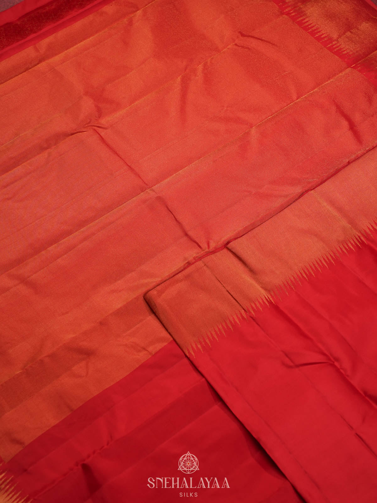 Red Kanjivaram Silk Saree