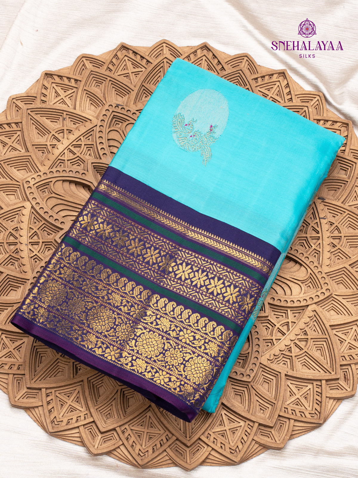 Blue Kanjivaram Silk Saree