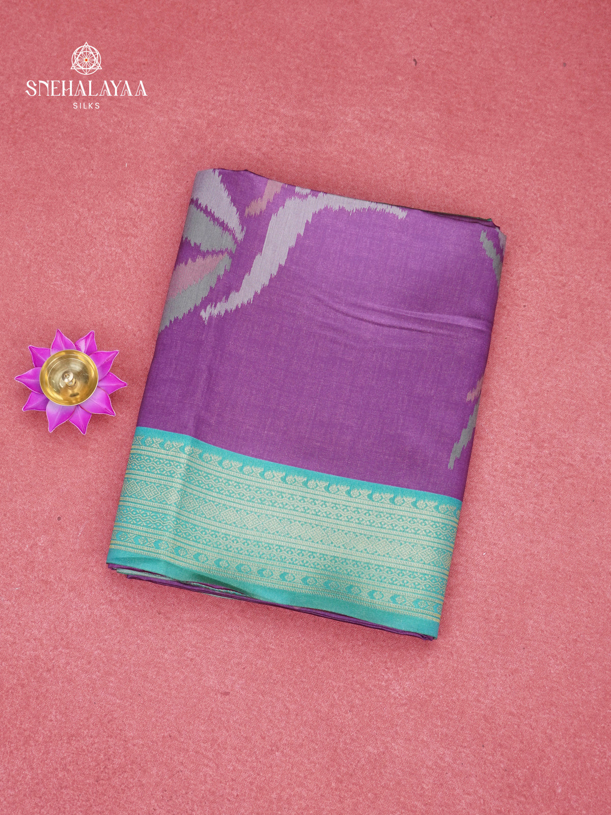 Purple Jute Saree