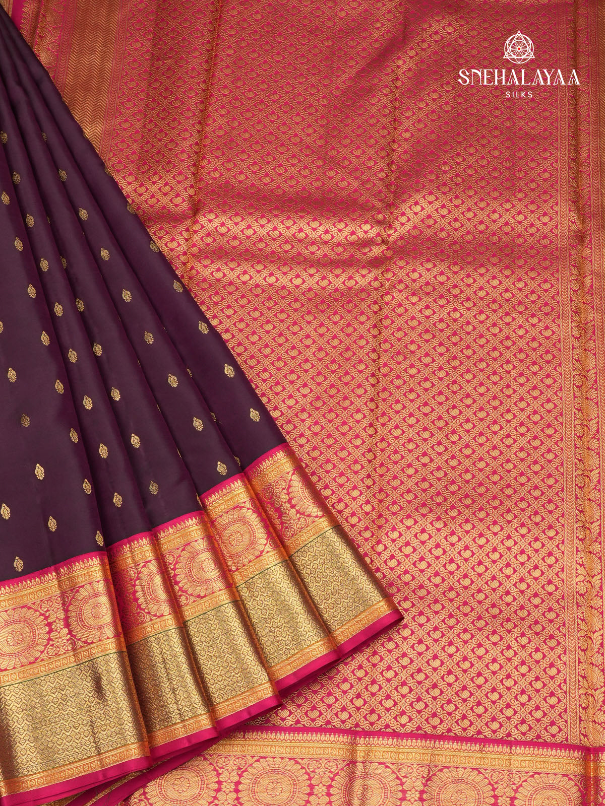 Coffee Brown Kanjivaram Silk Saree