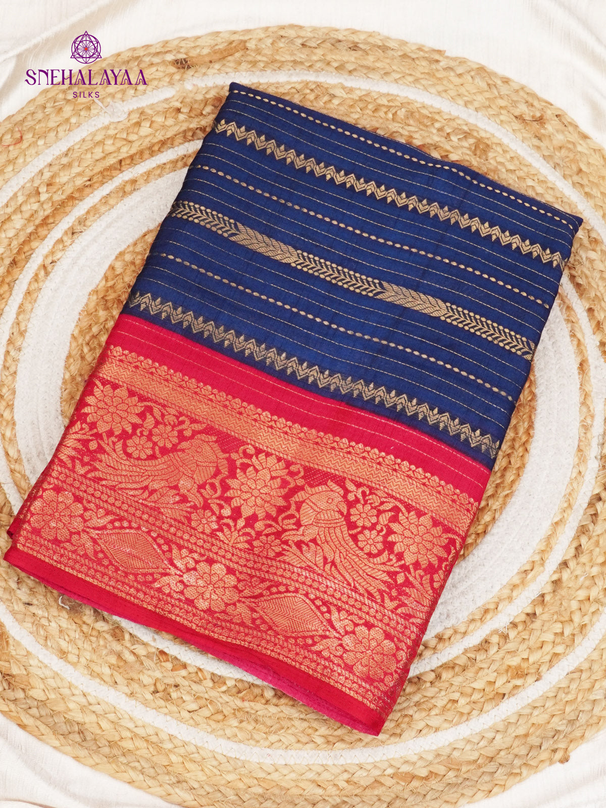 Blue Dola Silk Saree