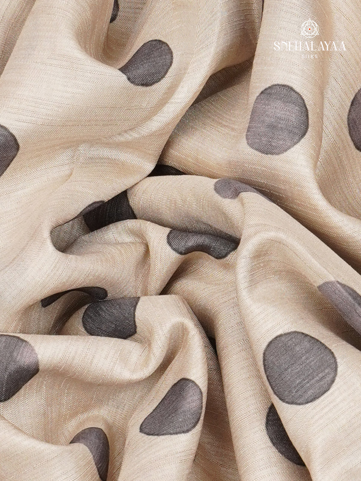 Off White Tussar Saree