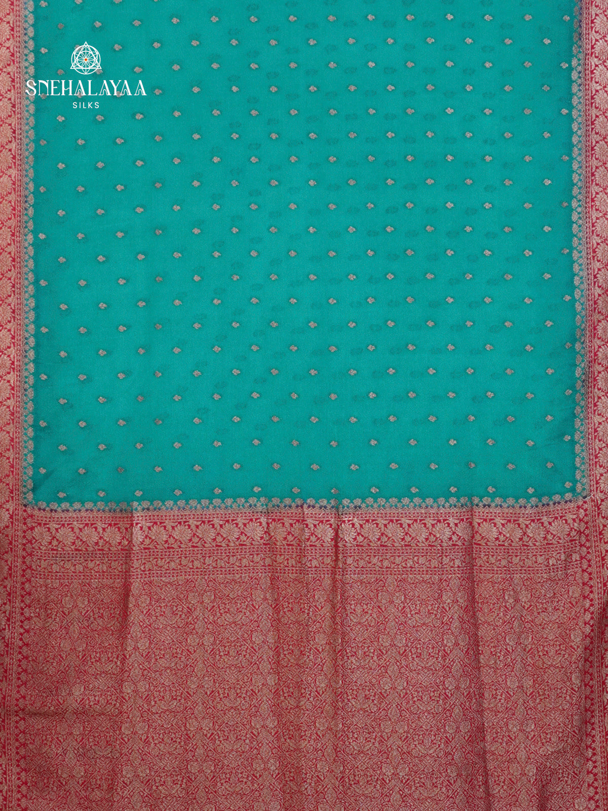 Blue Banaras Crepe Silk Saree