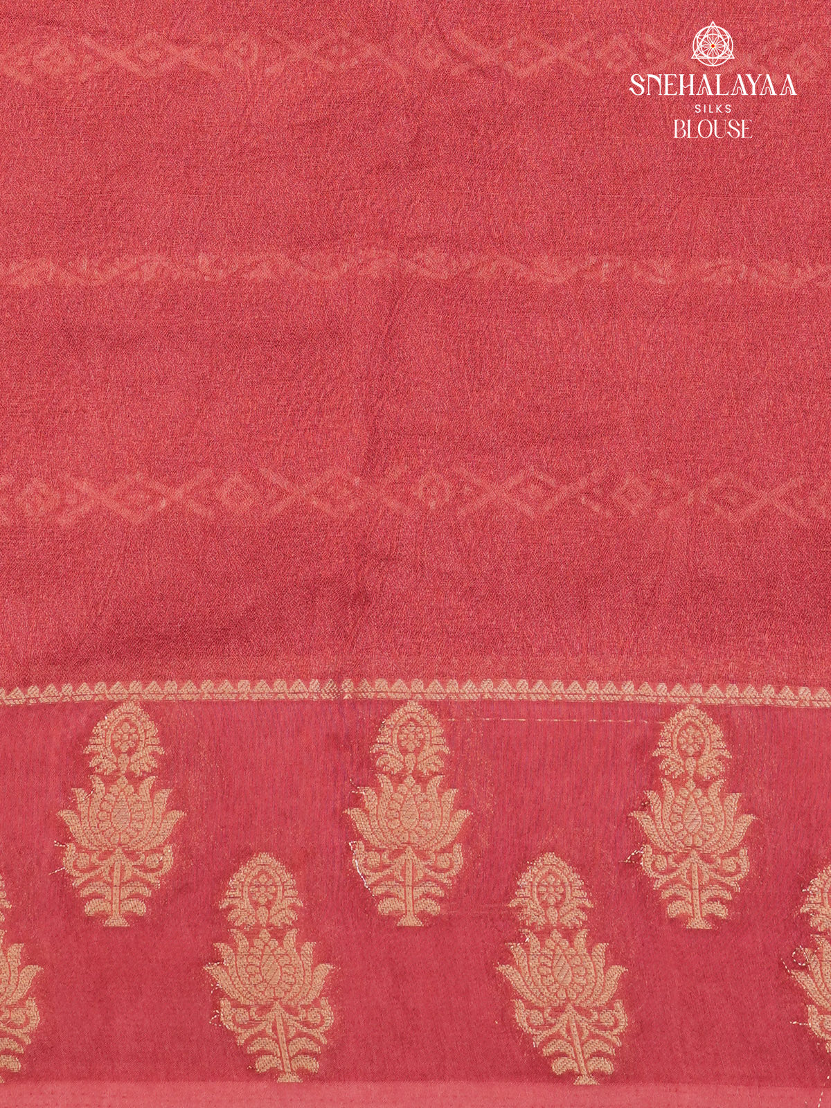 Pastel Pink Printed Matka Saree