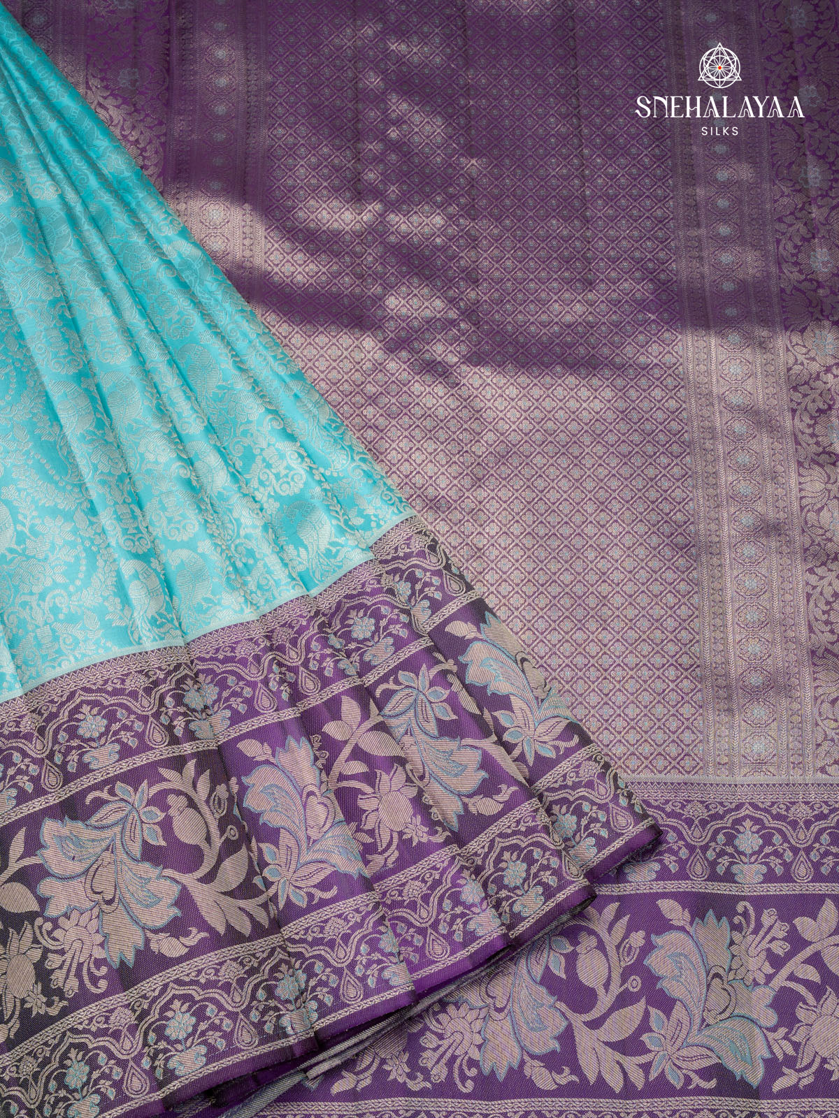 Blue Kanjivaram Silk Saree
