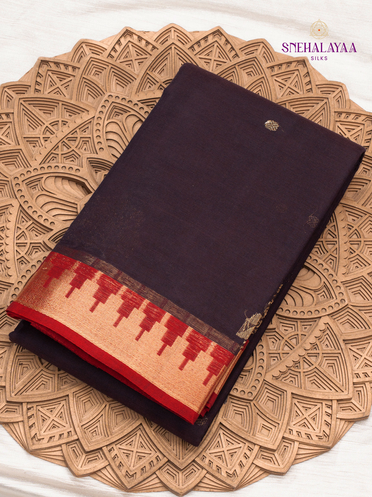 Brown Kanchi Cotton Saree