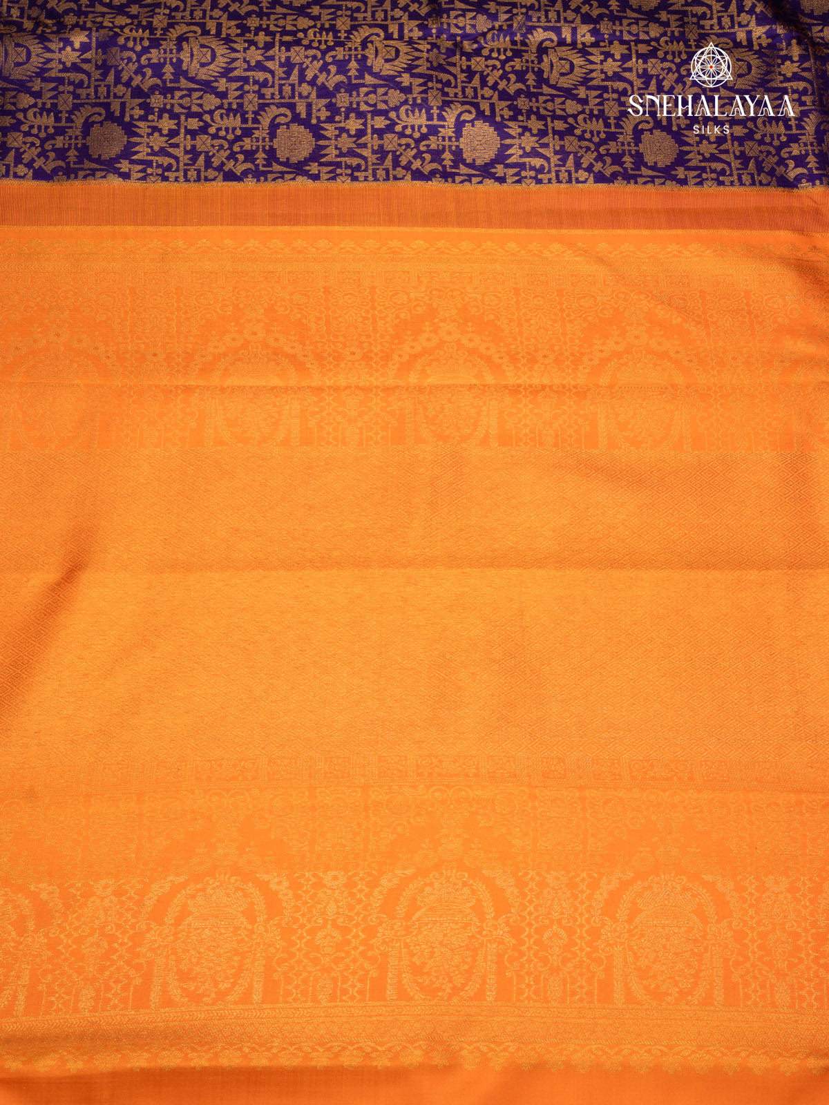 Violet Kancheevaram Silk Saree