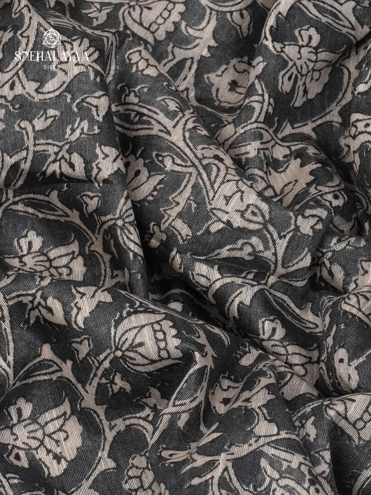 Grey Bamboo Silk Saree