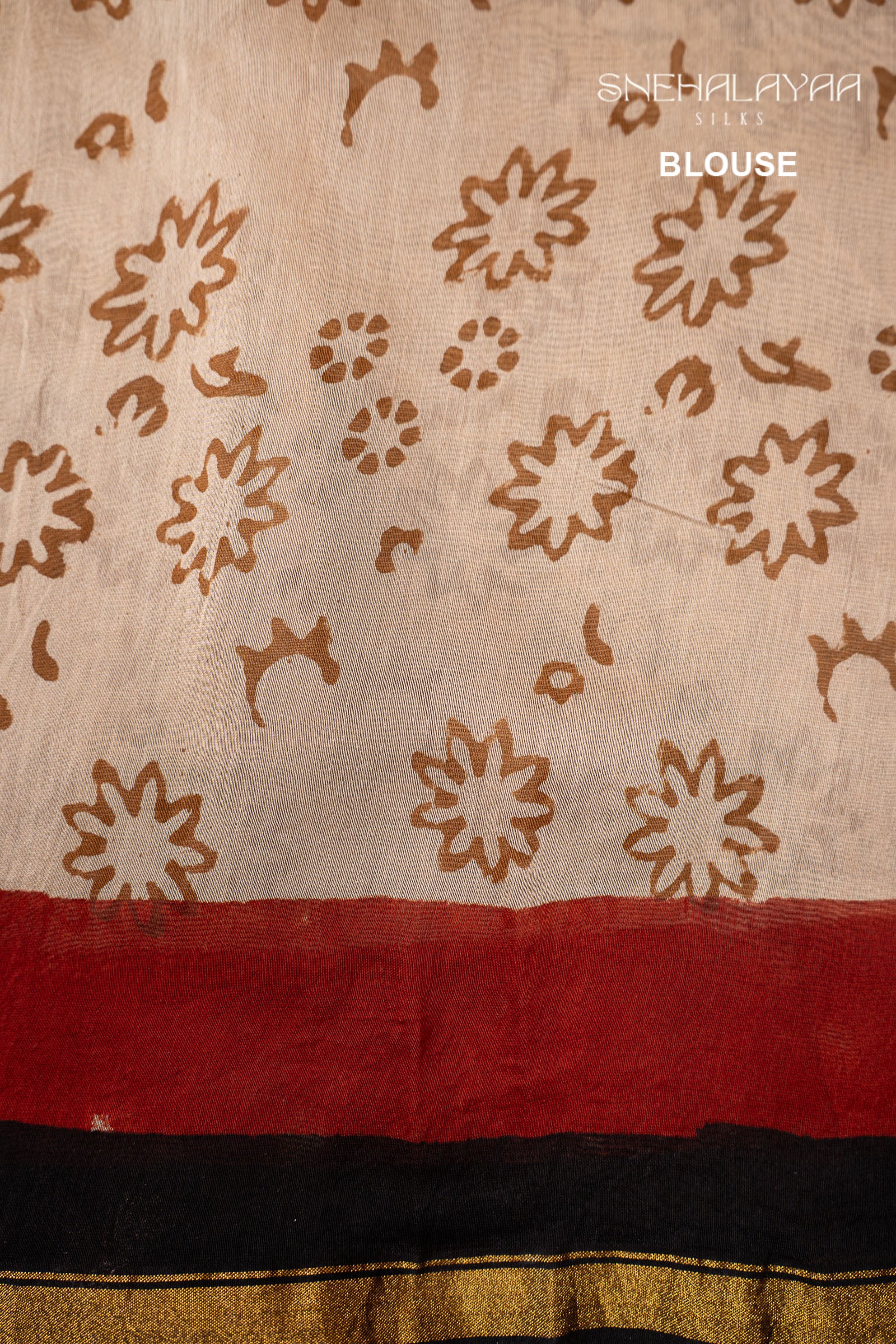 Black Chanderi Saree