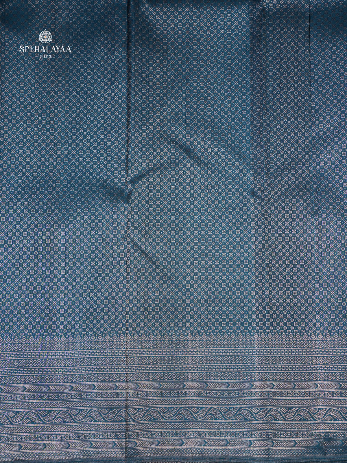 Peacock Blue Kanjivaram Silk Saree