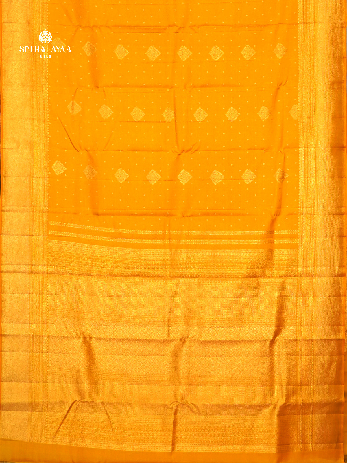 Mango Yellow Kanjivaram Silk Saree