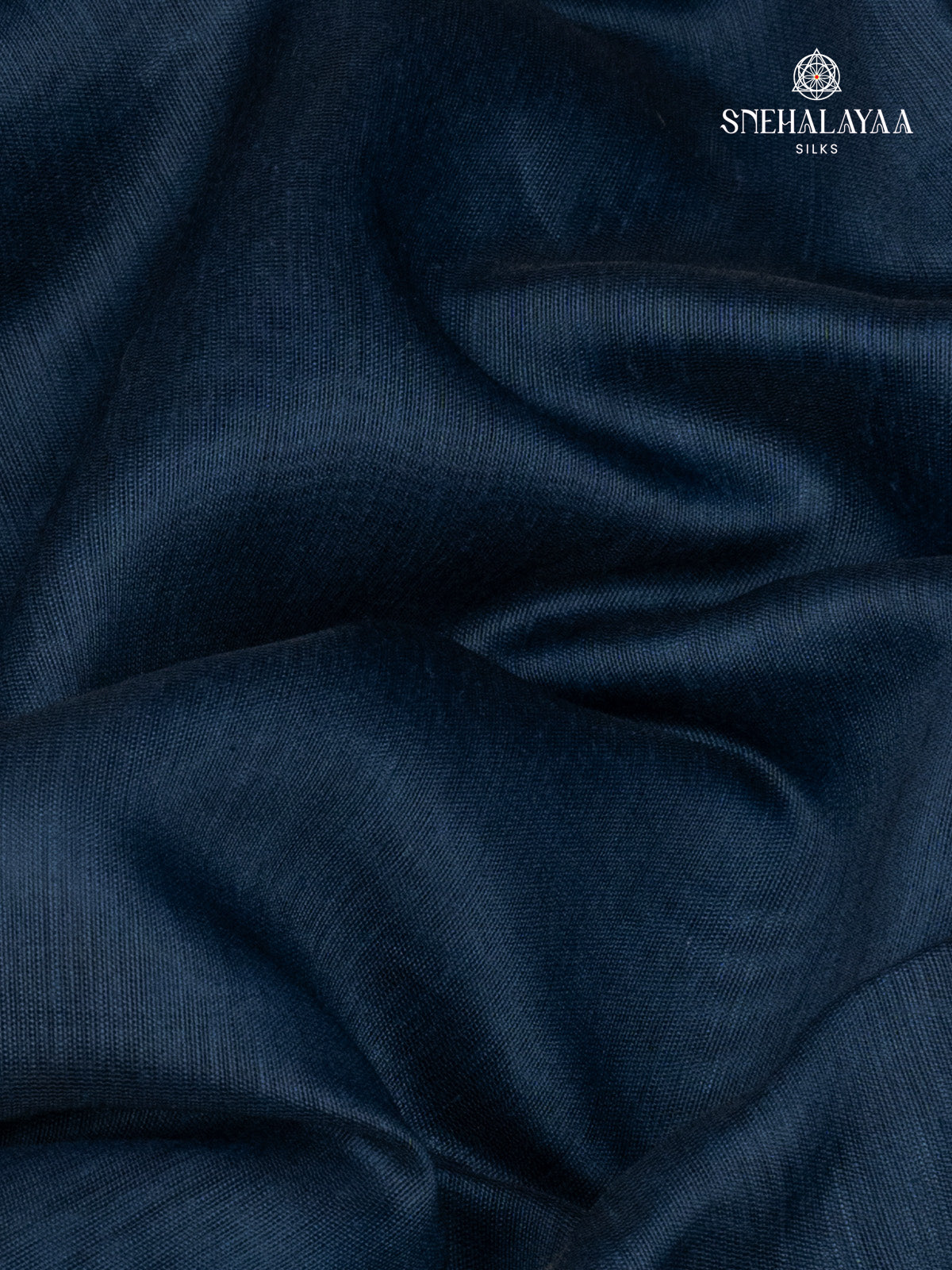 Navy Blue Linen Saree