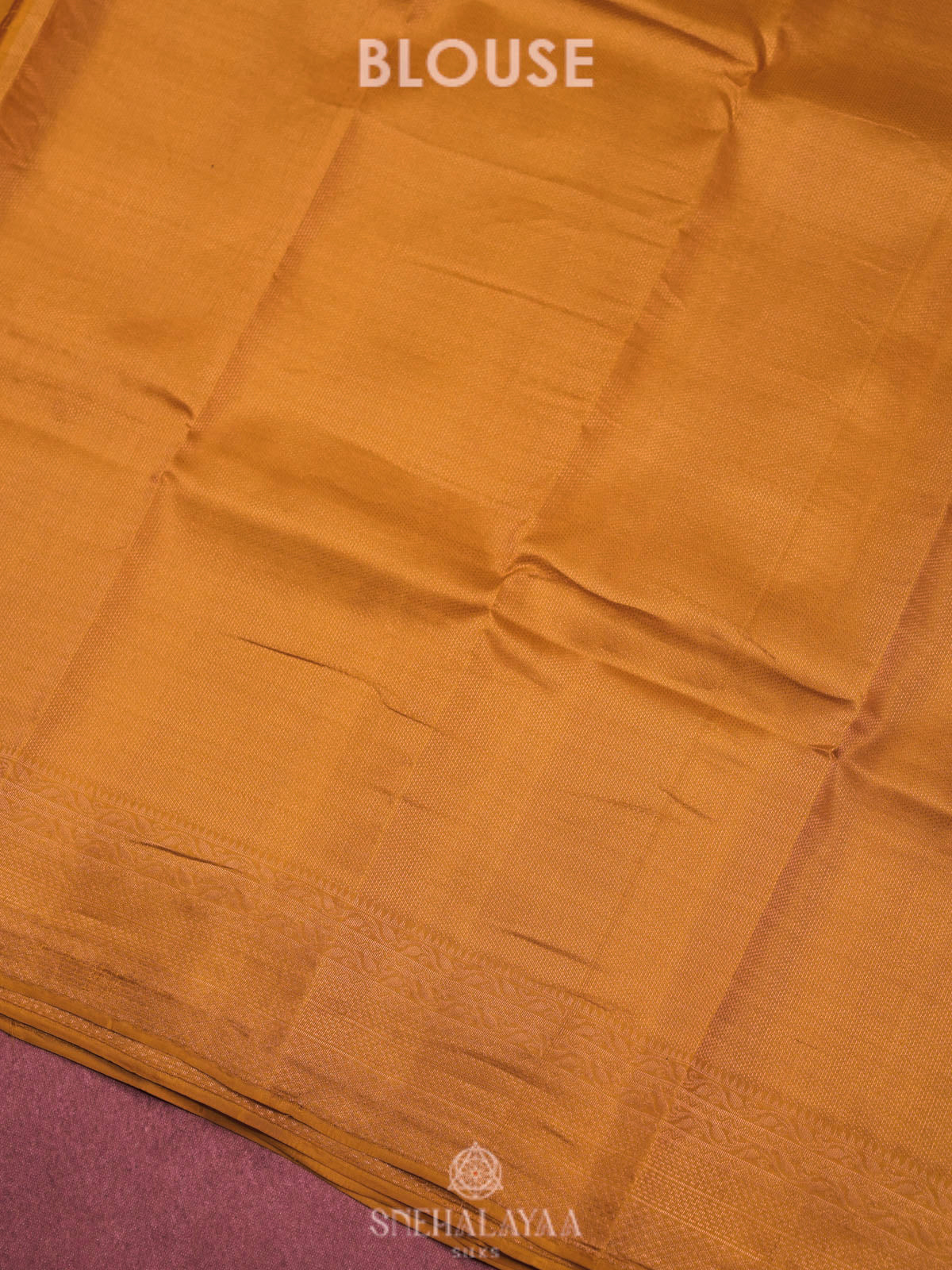 Yellow Kanjivaram silk saree