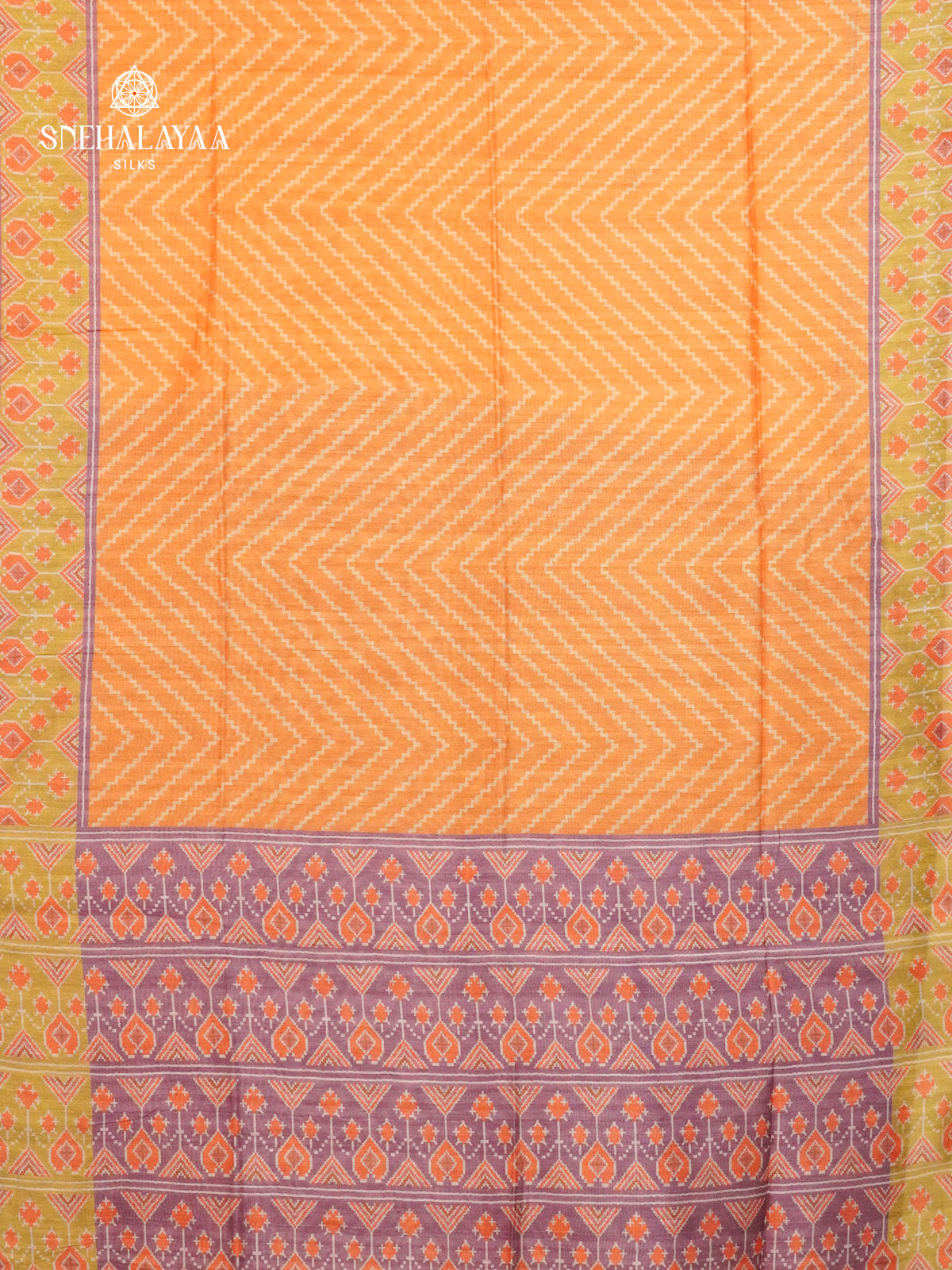 Rust Orange Jute Saree