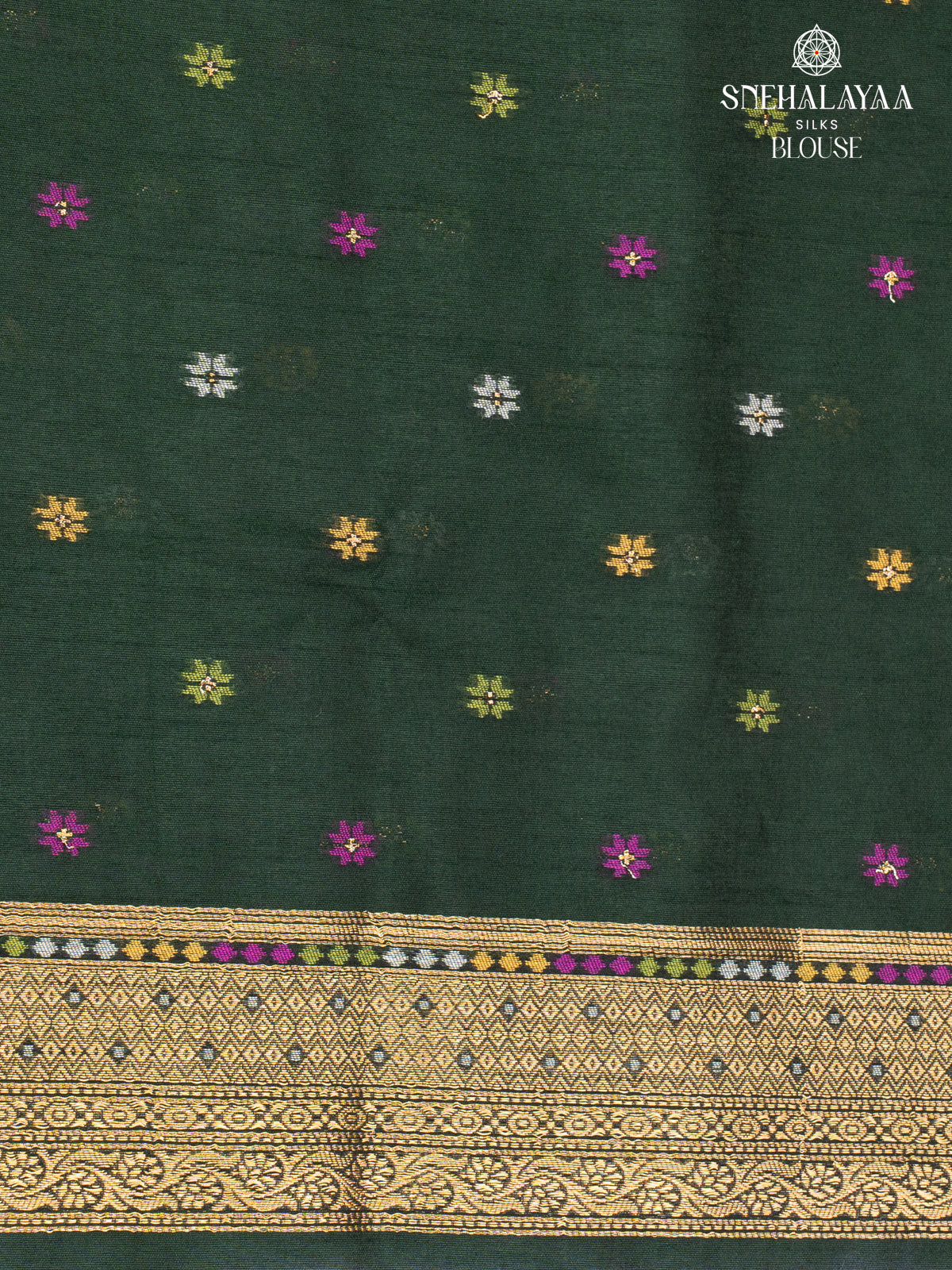 Pink Ikat Silk Saree