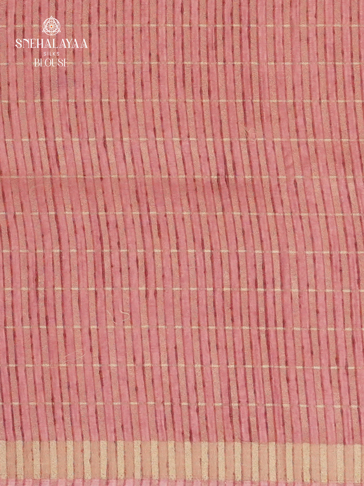 Pastel Pink Munga Tussar Embroidery Saree