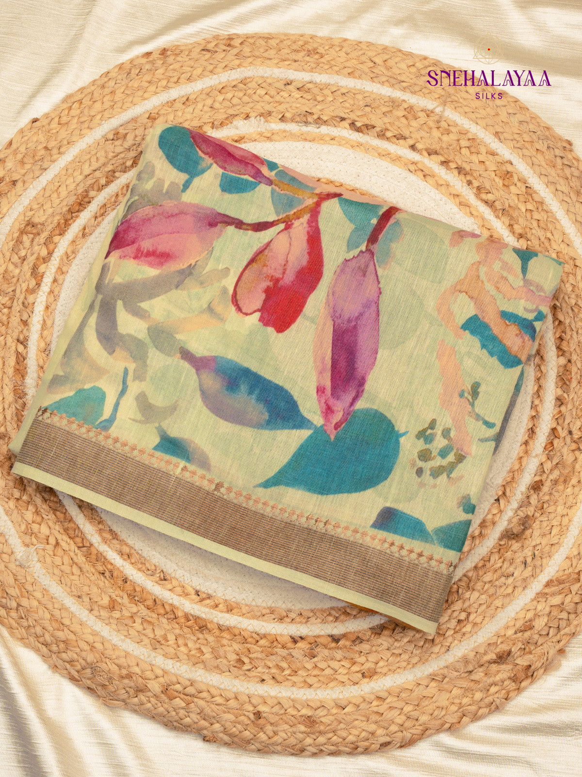 Off White Tussar Saree