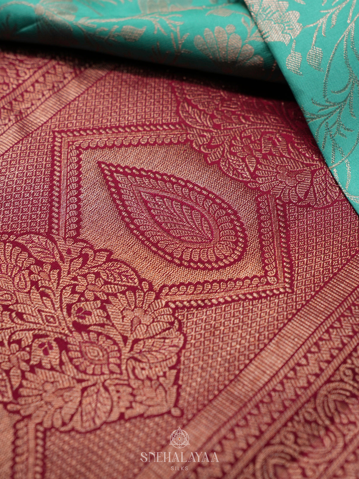 Mint Green Kanjivaram Silk Saree