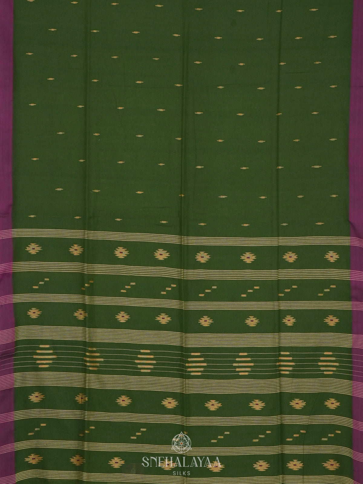Green Sambalpuri Cotton Saree