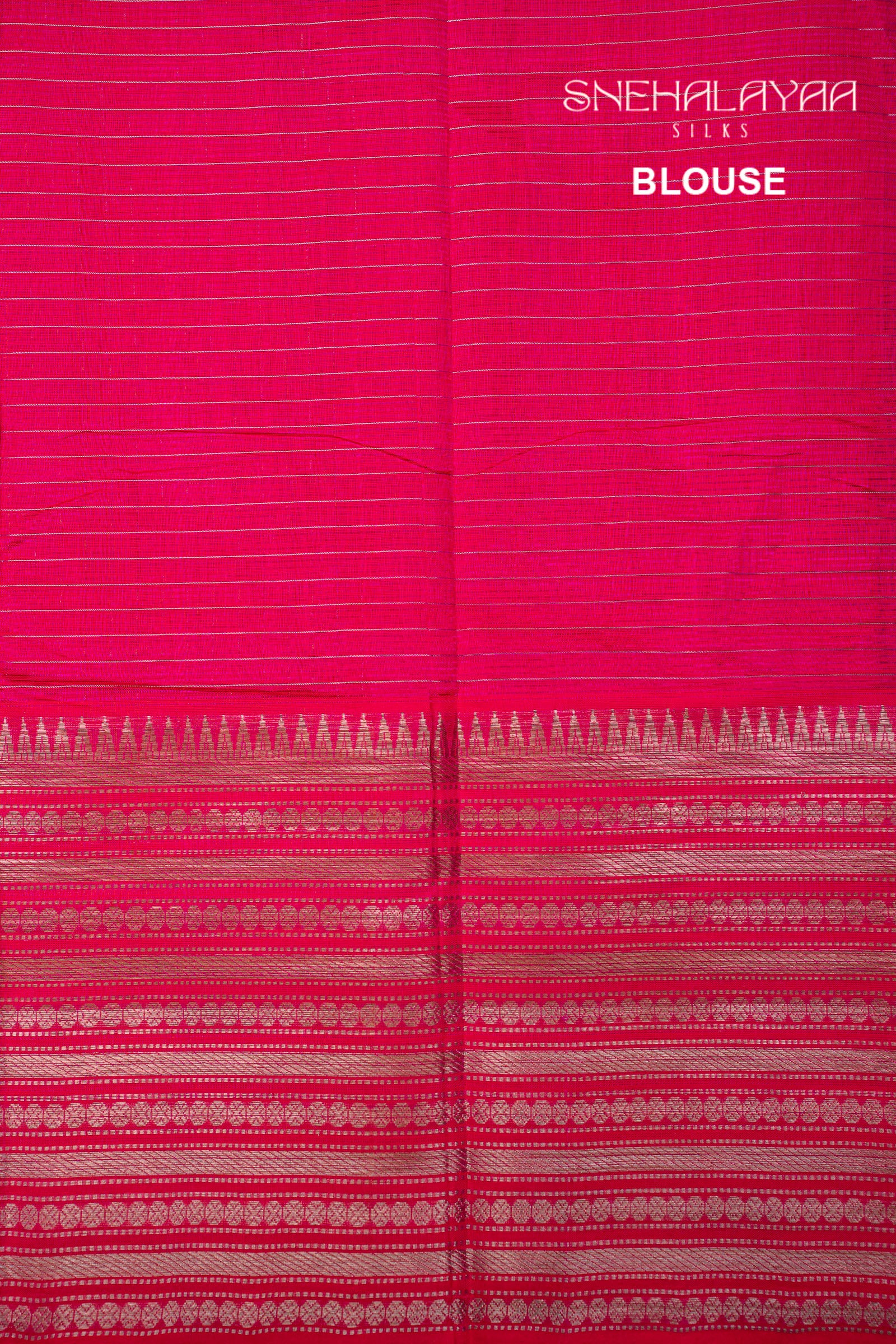 Rani Pink Mangalgiri Silk Saree