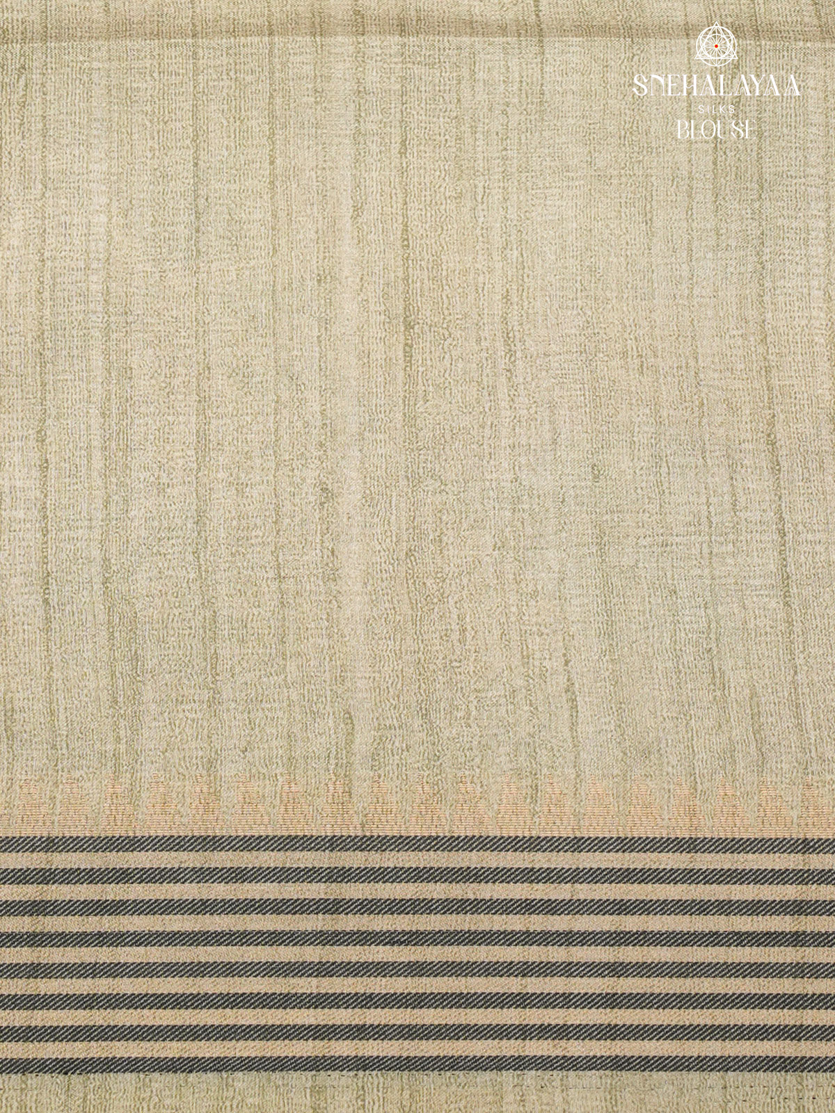 Beige With Red Border Kalamkari Tussar Saree