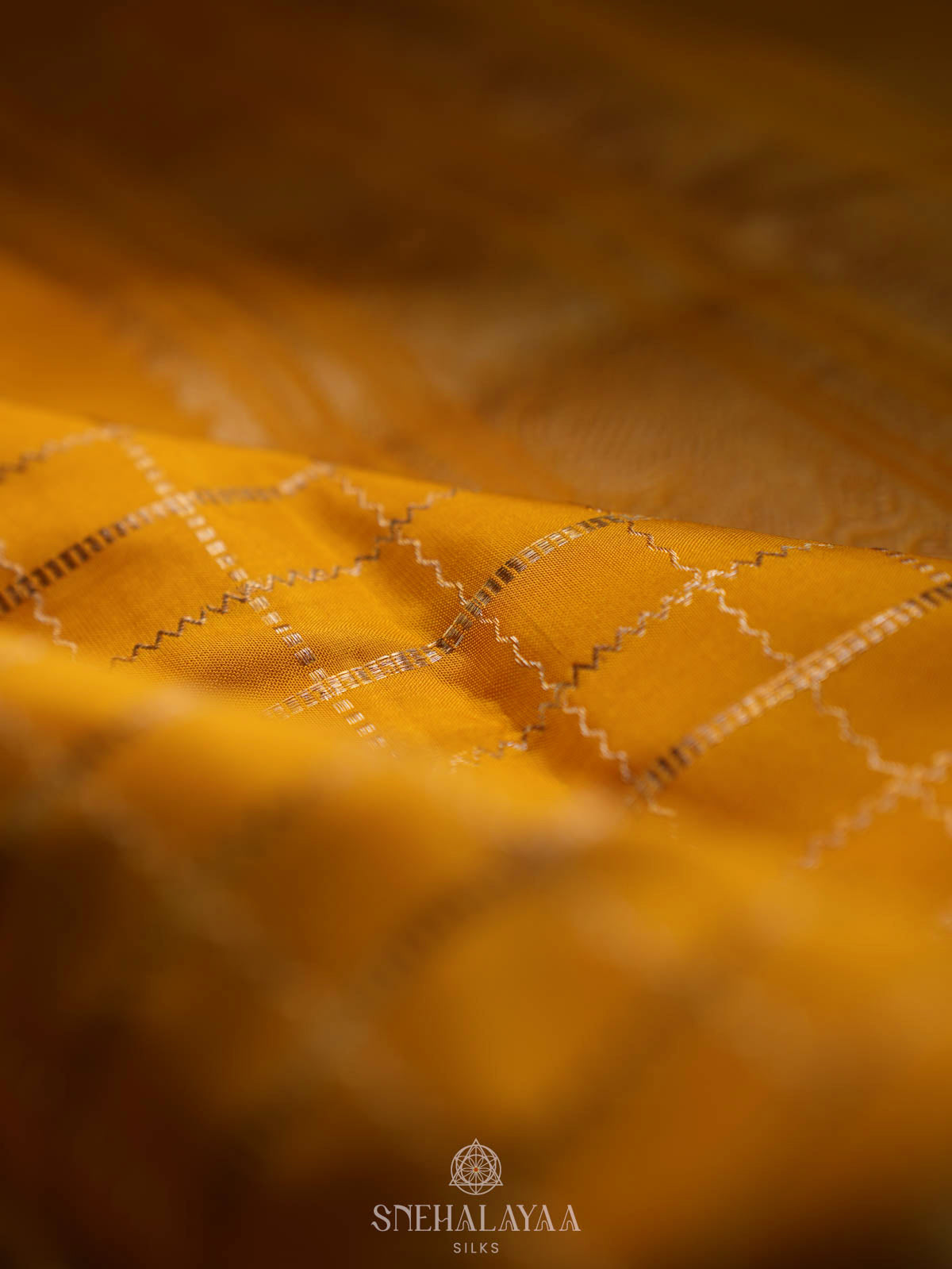 Mango Yellow Kanjivaram Silk Saree
