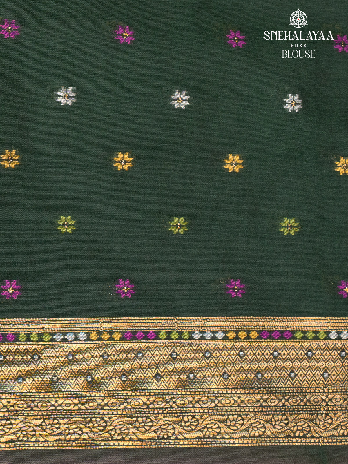 Pink Ikat Silk Saree