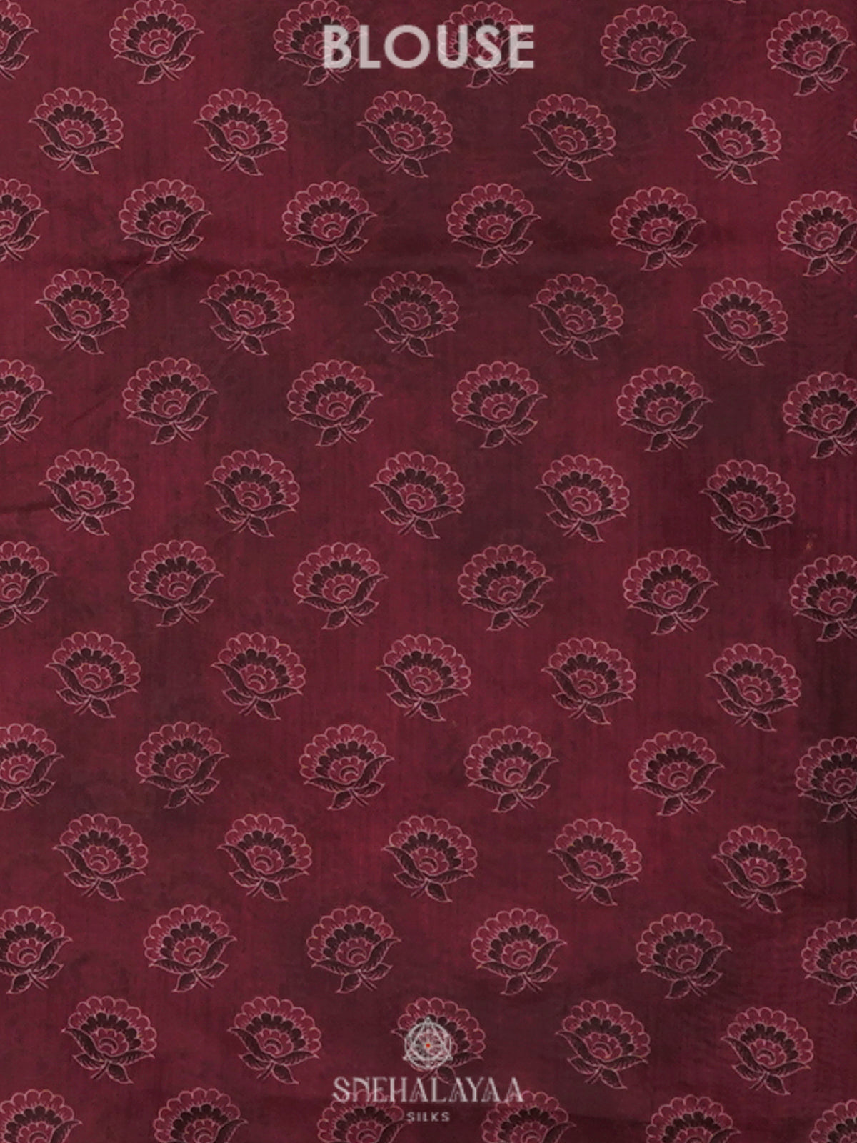 Maroon Embroidered Chanderi Saree