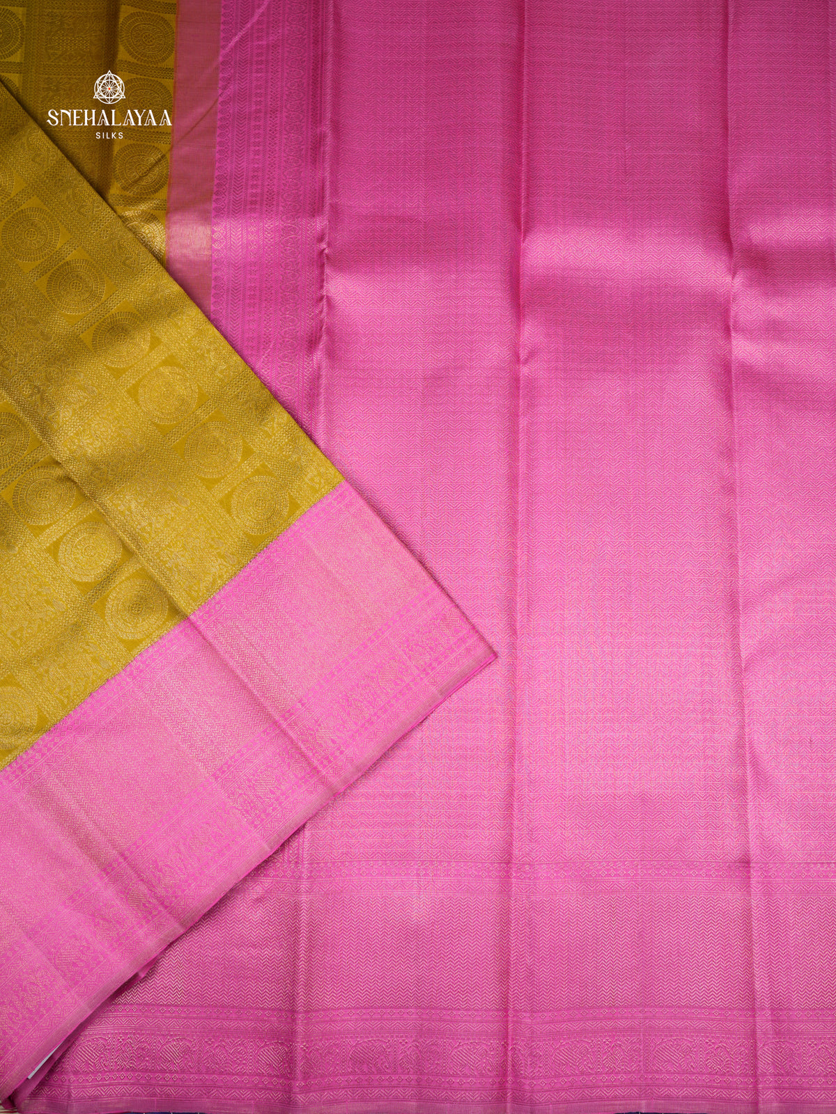 Yellow Kanjivaram Silk Saree