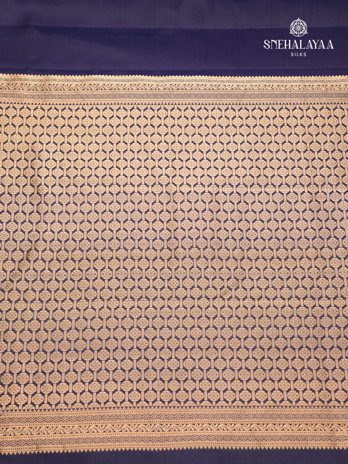 Navy Blue Kanjivaram Silk Saree