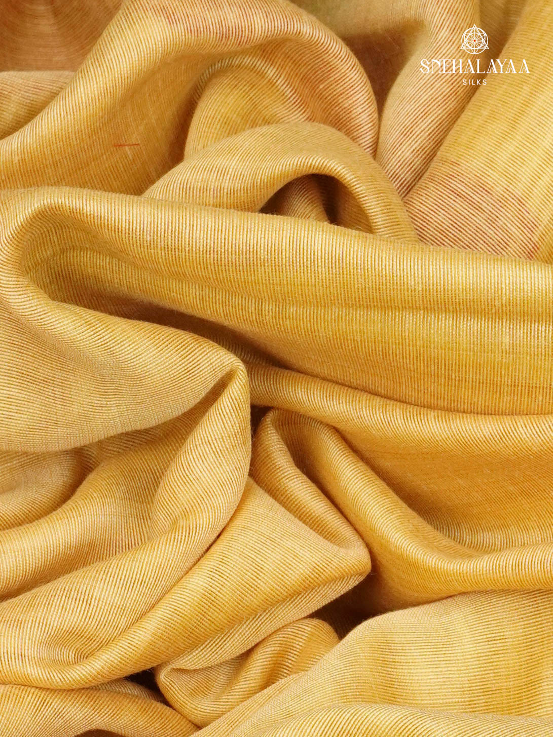 Yellow Munga Cotton Saree