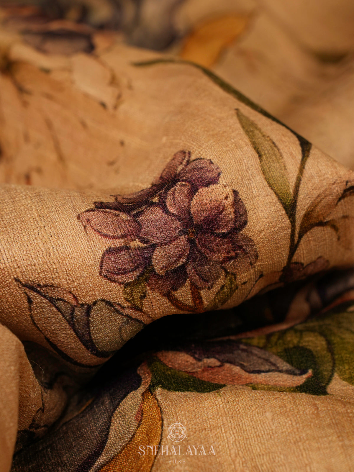 Sandal Munga Tussar Saree