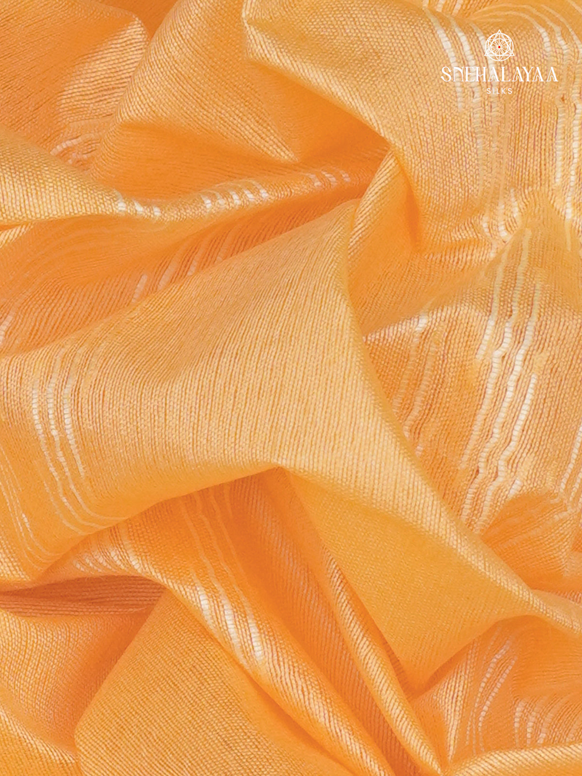 Saffron Bamboo Silk Saree