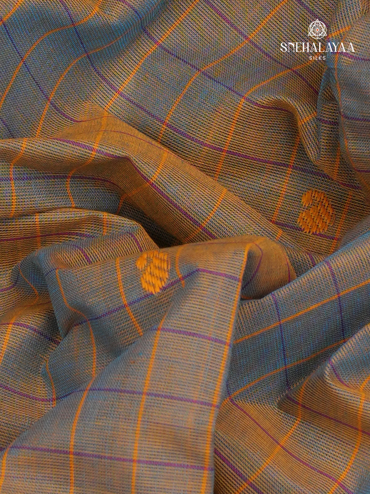 Grey Chettinad Cotton Saree