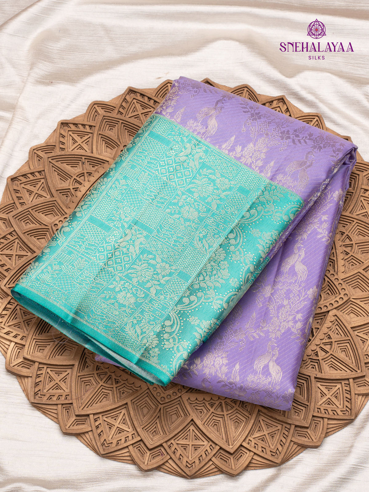 Lavender Kanjivaram Silk Saree