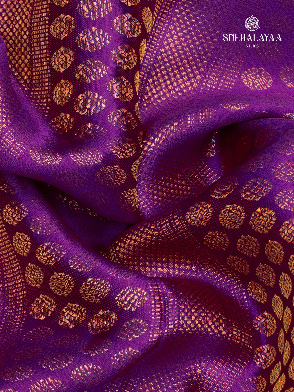 Violet Kanjivaram Silk Saree