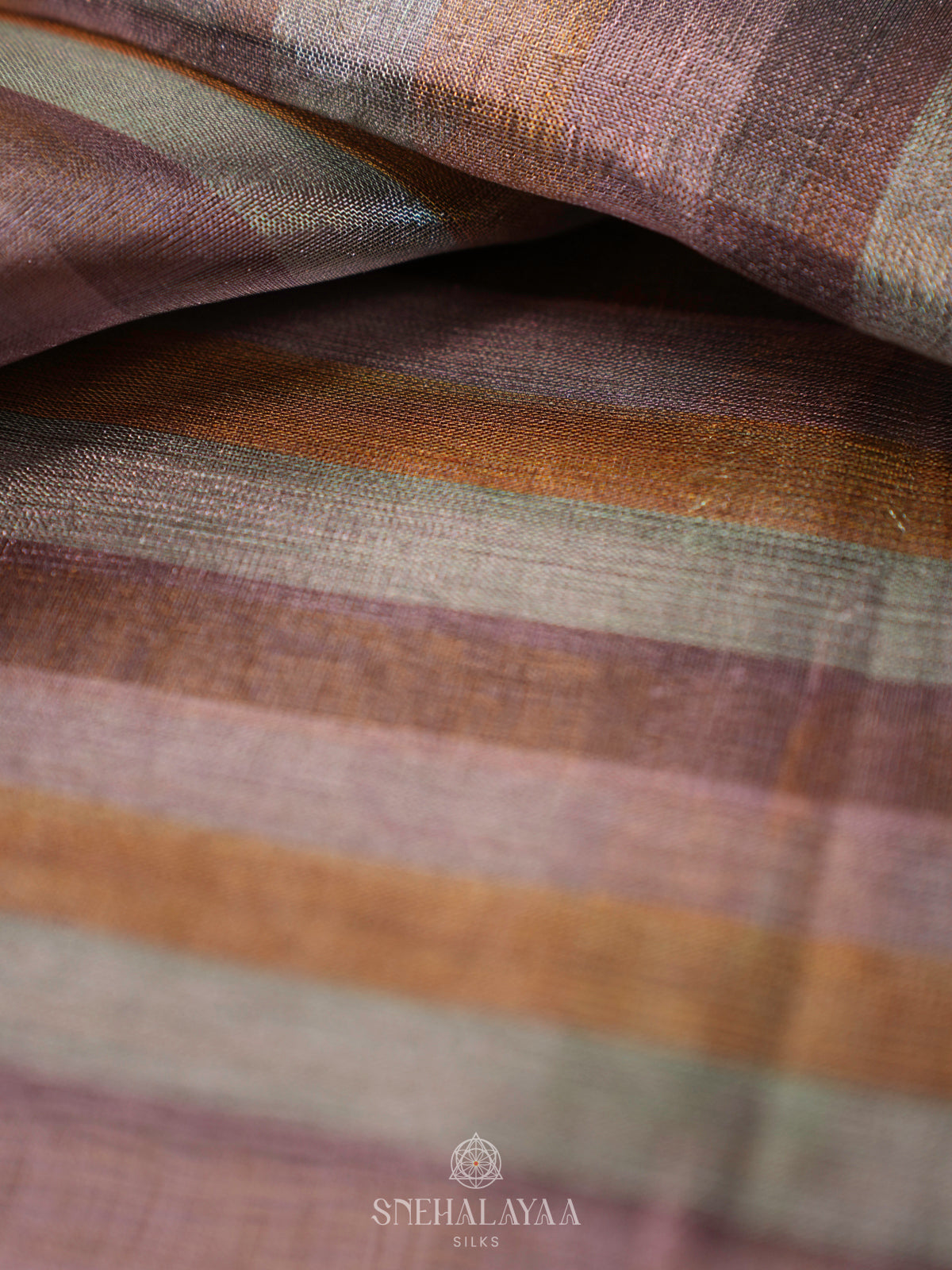 Multicolour Kanchi Kora Silk Saree