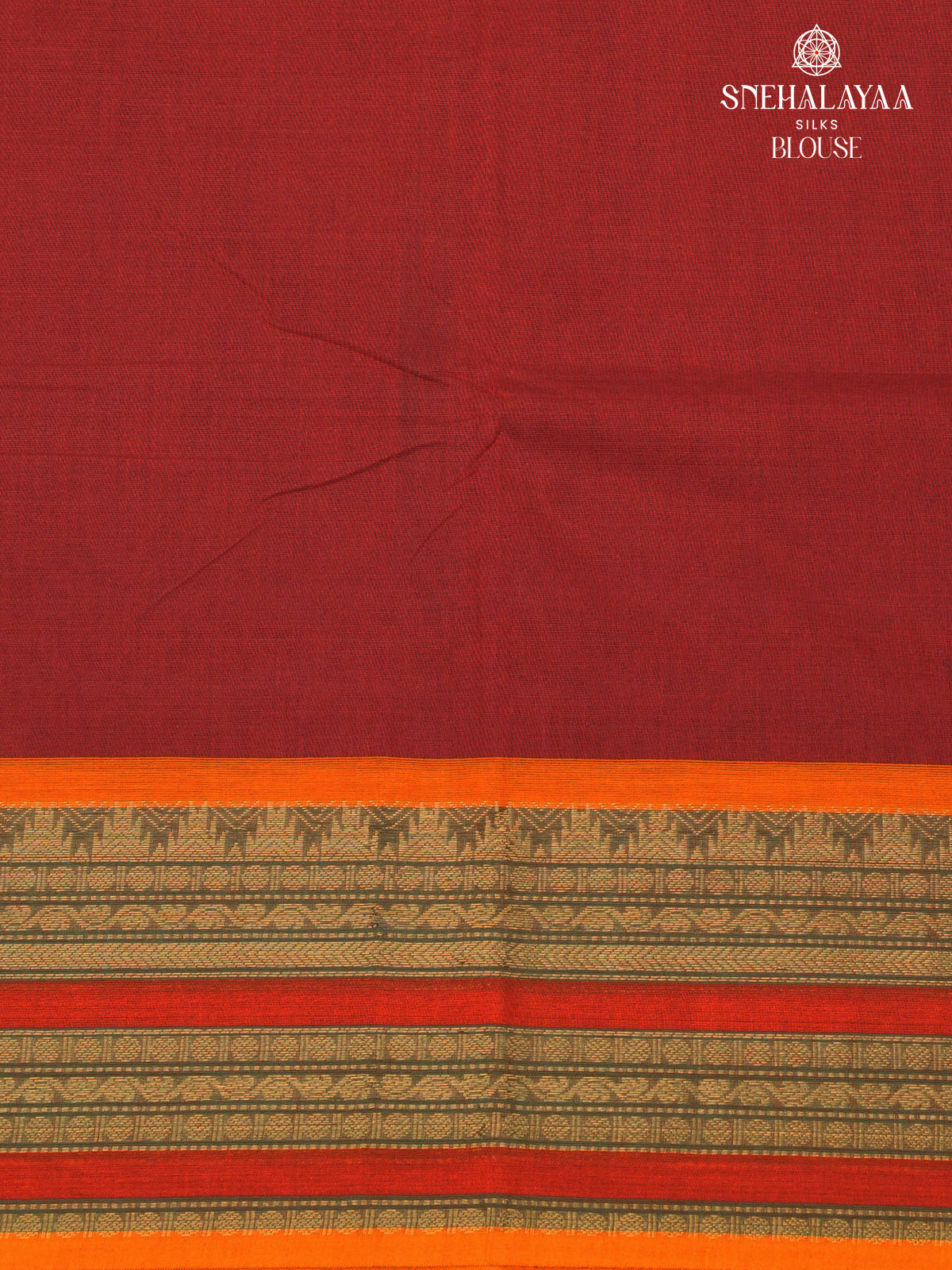 Red Chettinad Cotton Saree