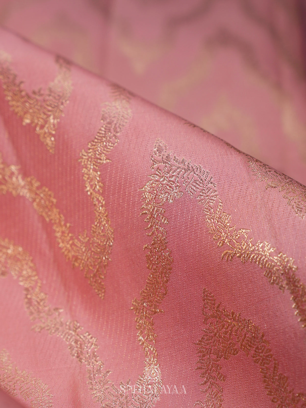Pale Pink Kanjivaram Silk Saree